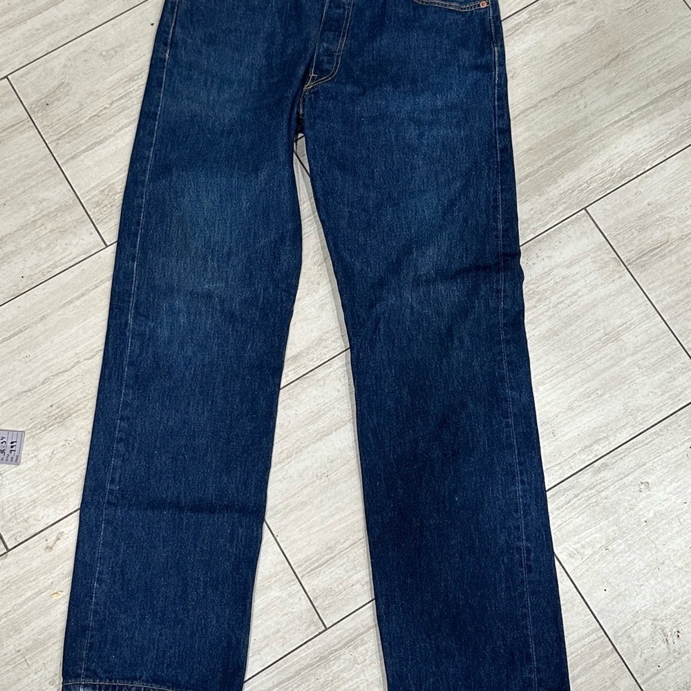 Levi's 501 Straight Leg Button-Fly Mens Jeans 30x30 - Picture 7 of 9